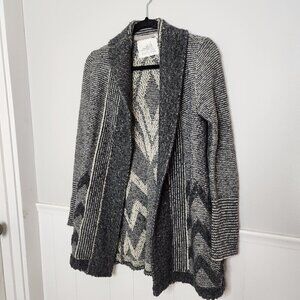 ANGEL OF THE NORTH Anthropologie Wool Gray Equinox Chunky Cardigan Sweat…